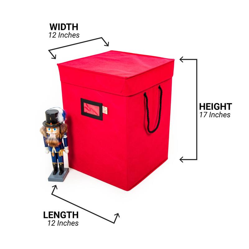 17 in. Christmas Nutcracker Collectibles Storage Box