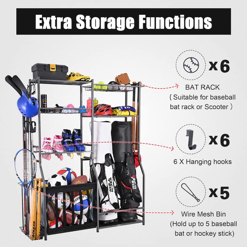 Sports Equipment, Garage Rack, Golf Storage, Garage Organizer