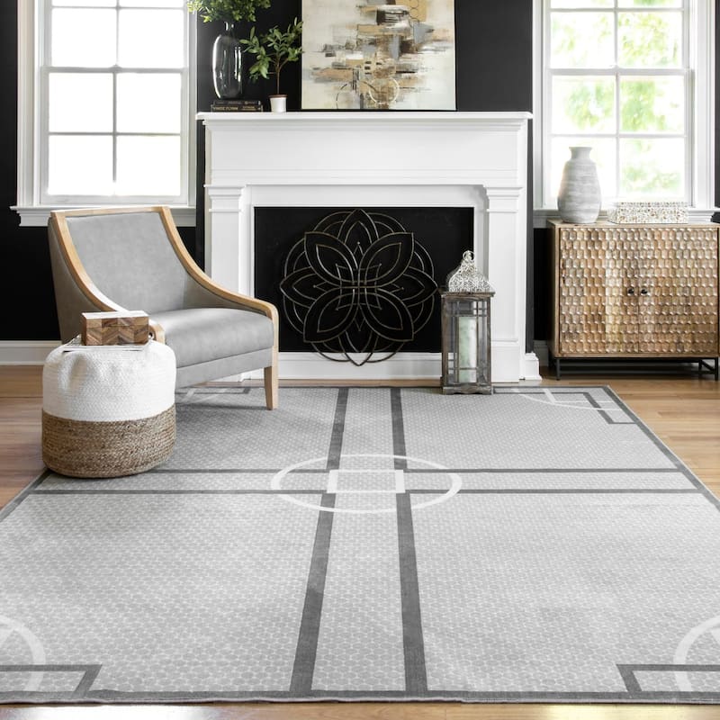 Nuloom Rose Modern Deco Area Rug