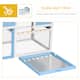 PawHut 48" Wooden Rabbit Hutch Bunny Cage with Waterproof Asphalt Roof, Fun Outdoor Run, Removable Tray and Ramp