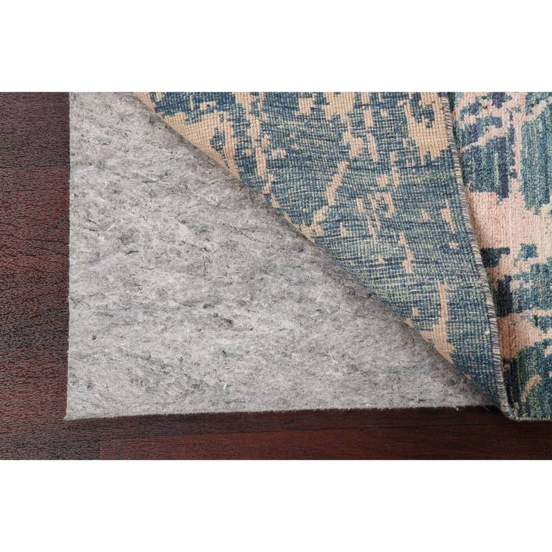 Contemporary Abstract Oriental Wool Area Rug Hand-knotted Foyer Carpet - 4'11" x 6'11"