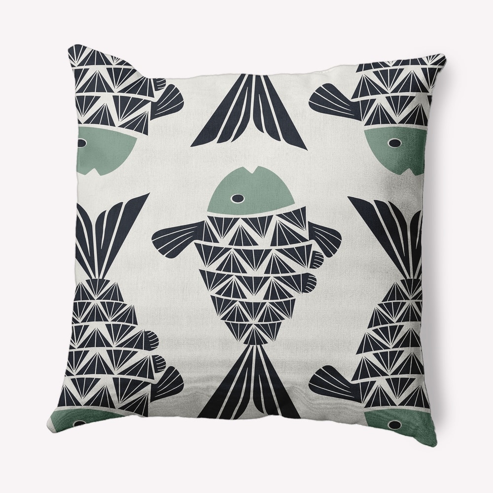 Big Fish Nautical Decorative Indoor Pillow