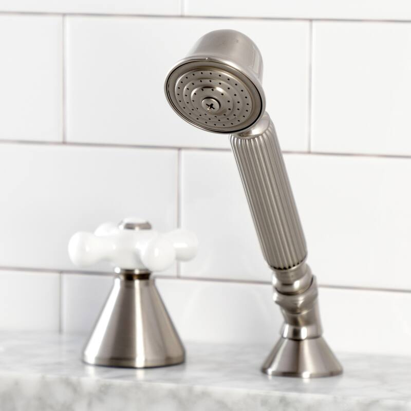 Deck Mount Hand Shower with Diverter for Roman Tub Faucet
