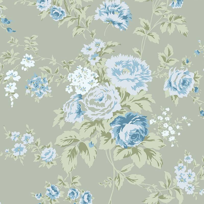 Shabby Chic by Rachel Ashwell Wild Flower Sage Wallpaper
