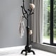 preview thumbnail 99 of 140, Tree-branch Rubberwood Freestanding Coat Rack with Hooks