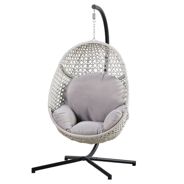 Hanging Egg Chair with C Stand for Outdoor On Sale Bed Bath