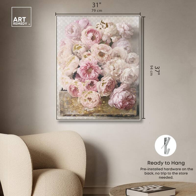 Beautiful Glam Floral Case Canvas by Art Remedy
