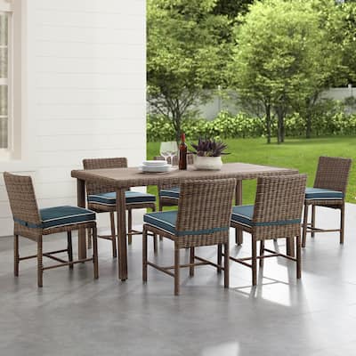 Crosley Bradenton 7Pc Outdoor Wicker Dining Set
