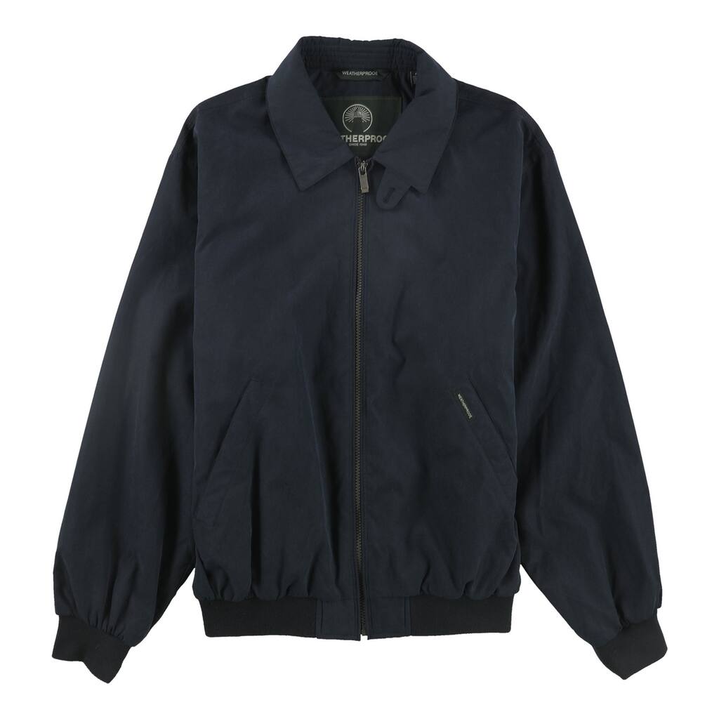 Weatherproof Mens Lightweight Bomber Jacket,, Blue, Small (Regular)