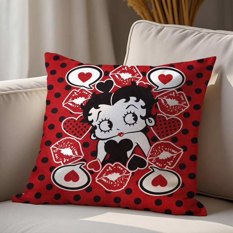Betty Boop Pillow Cover, Decorative Pillow Cover Cushion Case - Image 2 - 24"x24"
