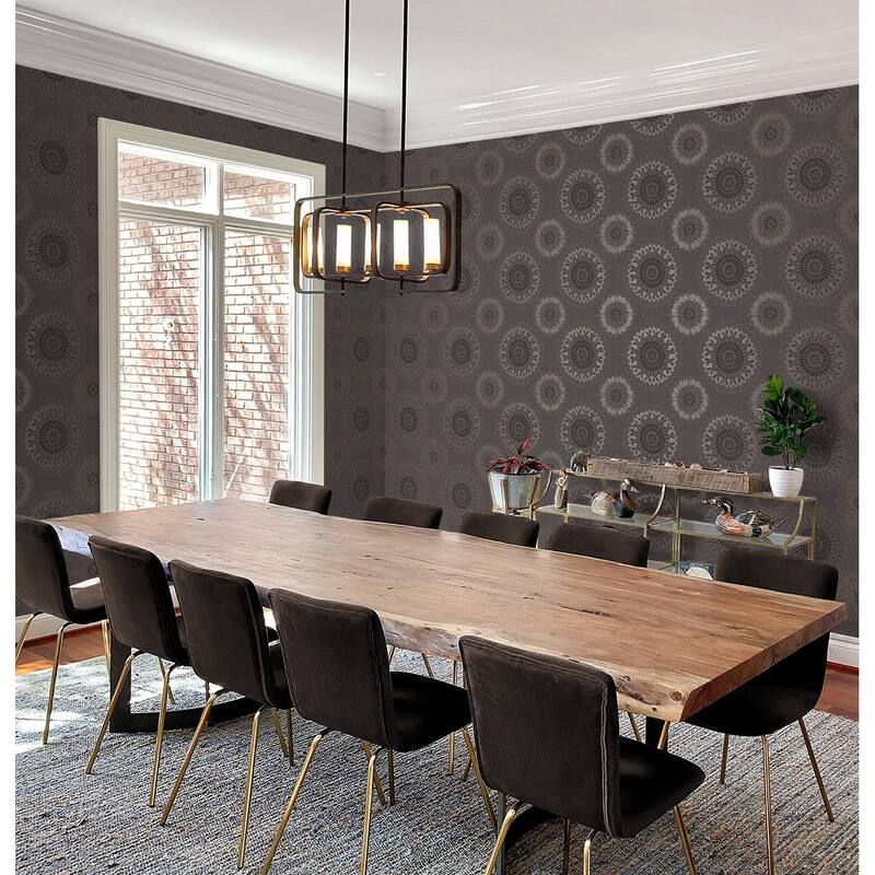Seabrook Designs Lennox Medallions Unpasted Wallpaper