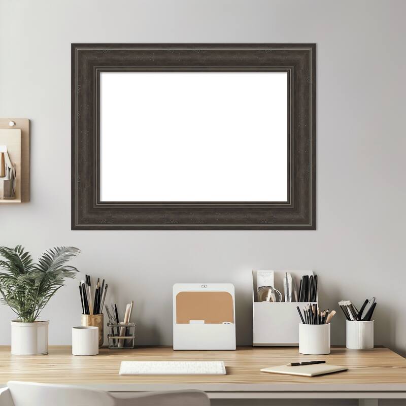 Amanti Art Shipwreck Black Framed Dry Erase Magnetic Board