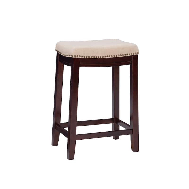 Copper Grove Willamette Linen Backless 26-in Counter Stool