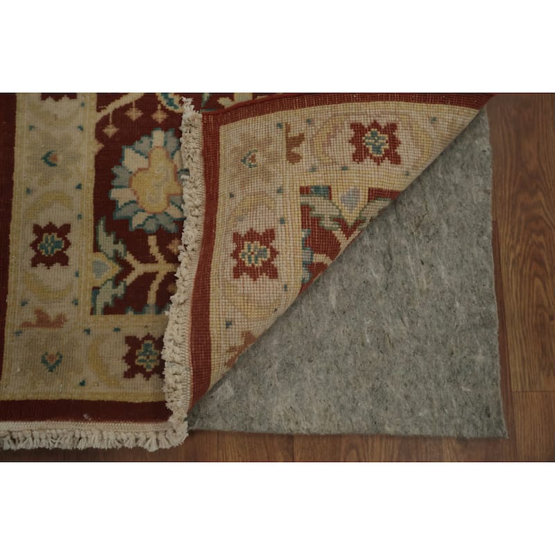 Hand Knotted Oriental 100% Wool Carpet Traditional All-Over Brown Ziegler Area Rug - 4' 0'' X 2' 0''