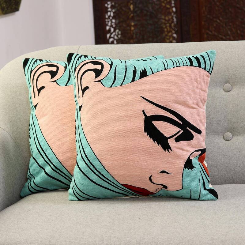 Handmade Nostalgia cushion covers (India)