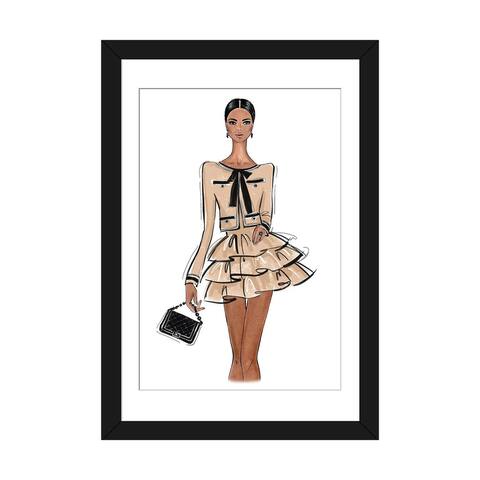 iCanvas "Chanel Outfit Nude" by LaLana Arts