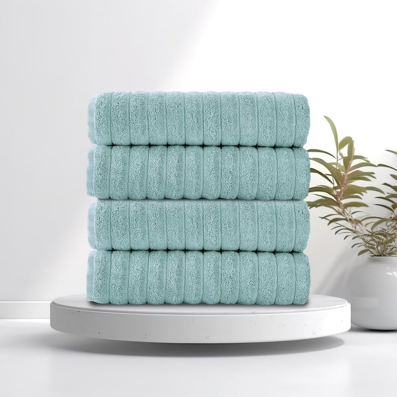 Brampton Turkish Cotton 4 Piece Bath Towels Set Heavyweight 27x54"