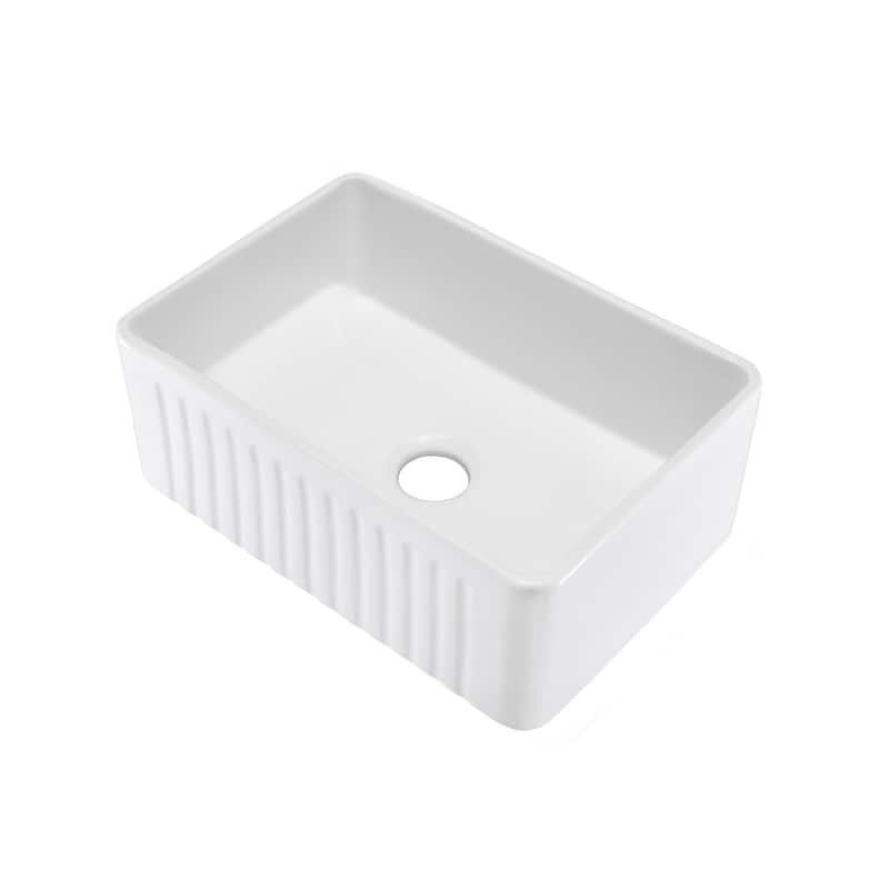 Delice 24 x 18 Ceramic, Farmhouse Kitchen Sink - 24" x 18"