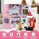 preview thumbnail 31 of 39, Costway Wooden Kids Play Corner Kitchen with Realistic Lights & Sounds - See Details
