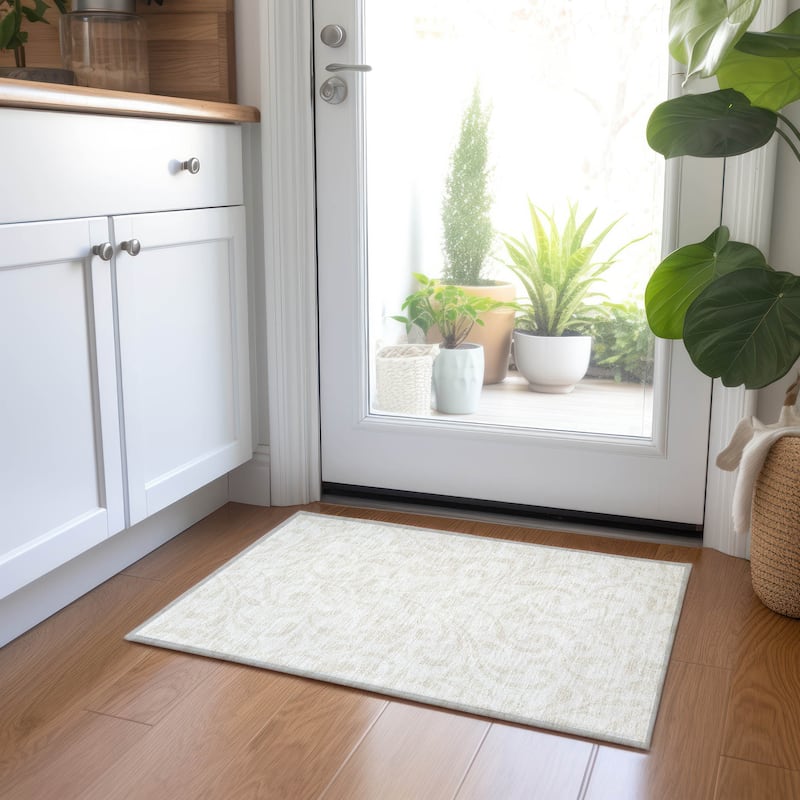 Machine Washable Indoor/ Outdoor Chantille Traditional Rug