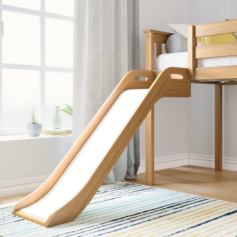 Max and Lily Classic Twin-Size Low Loft with Easy Slide