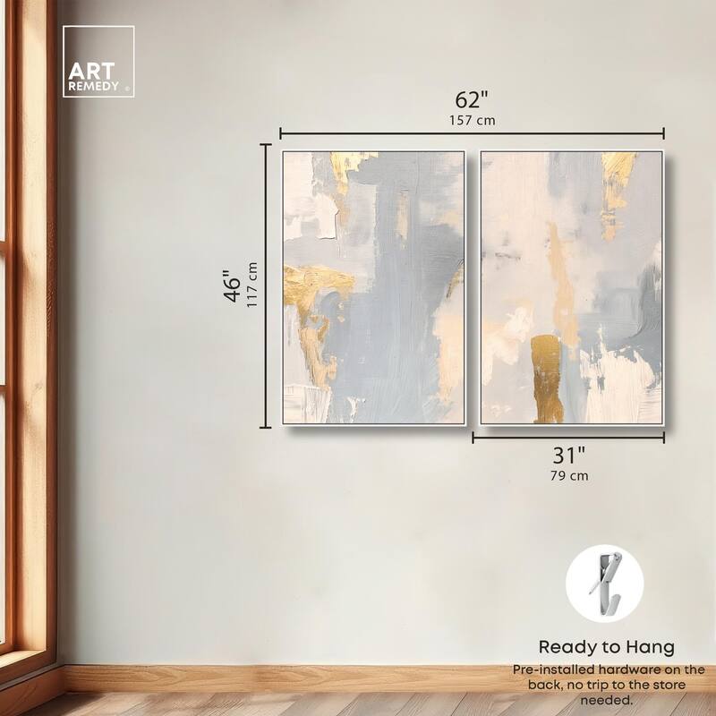 Gilded Driftwood II Canvas Set of 2 by Art Remedy