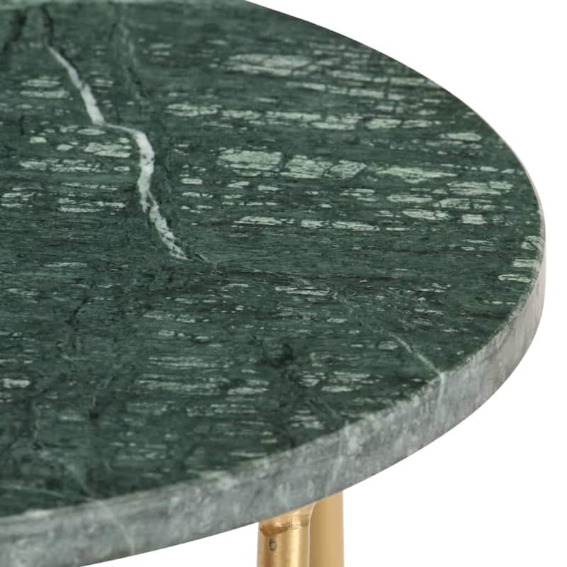 vidaXL Coffee Table End Table Side Sofa Table Real Stone with Marble Texture
