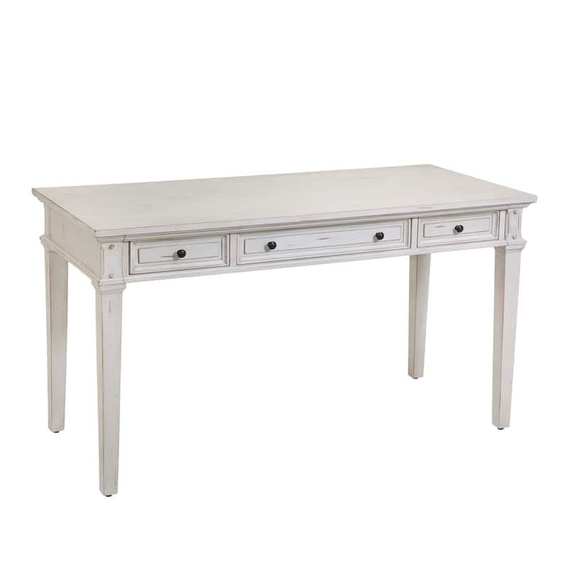 Harbor Point Vintage 50-inch Writing Desk - Antique Cobblestone White