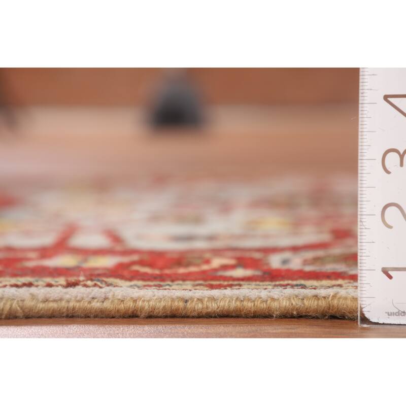 Heriz Serapi Oriental Foyer Rug Hand-Knotted Wool Carpet - 3'0"x 4'11"