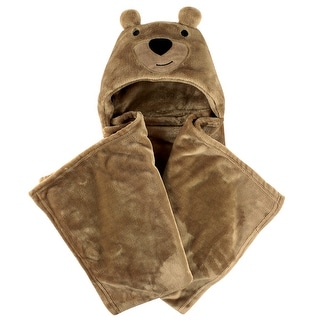 Hudson Baby Infant Hooded Animal Face Plush Blanket, Bears, One Size - Bear - One Size
