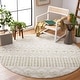 preview thumbnail 83 of 92, SAFAVIEH Tulum Giorgina Rustic Moroccan Boho Tribal Rug 6'7" Round - Ivory/Sage