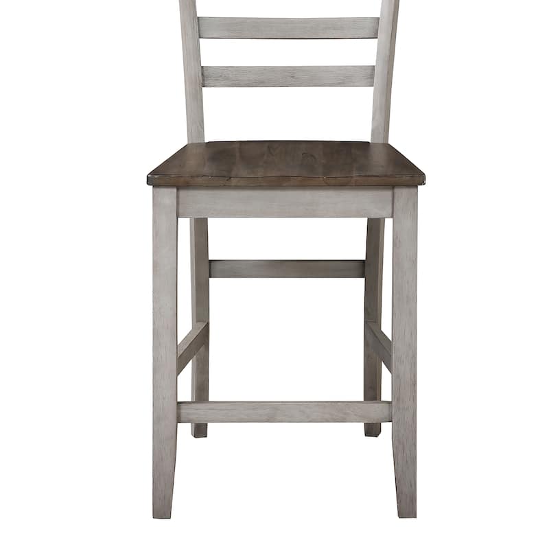 Steve Silver Aldrich Two-tone Smokey Counter Chair (Set of 2)