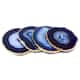 Modern Home Set of 4 Natural Agate Stone Coasters