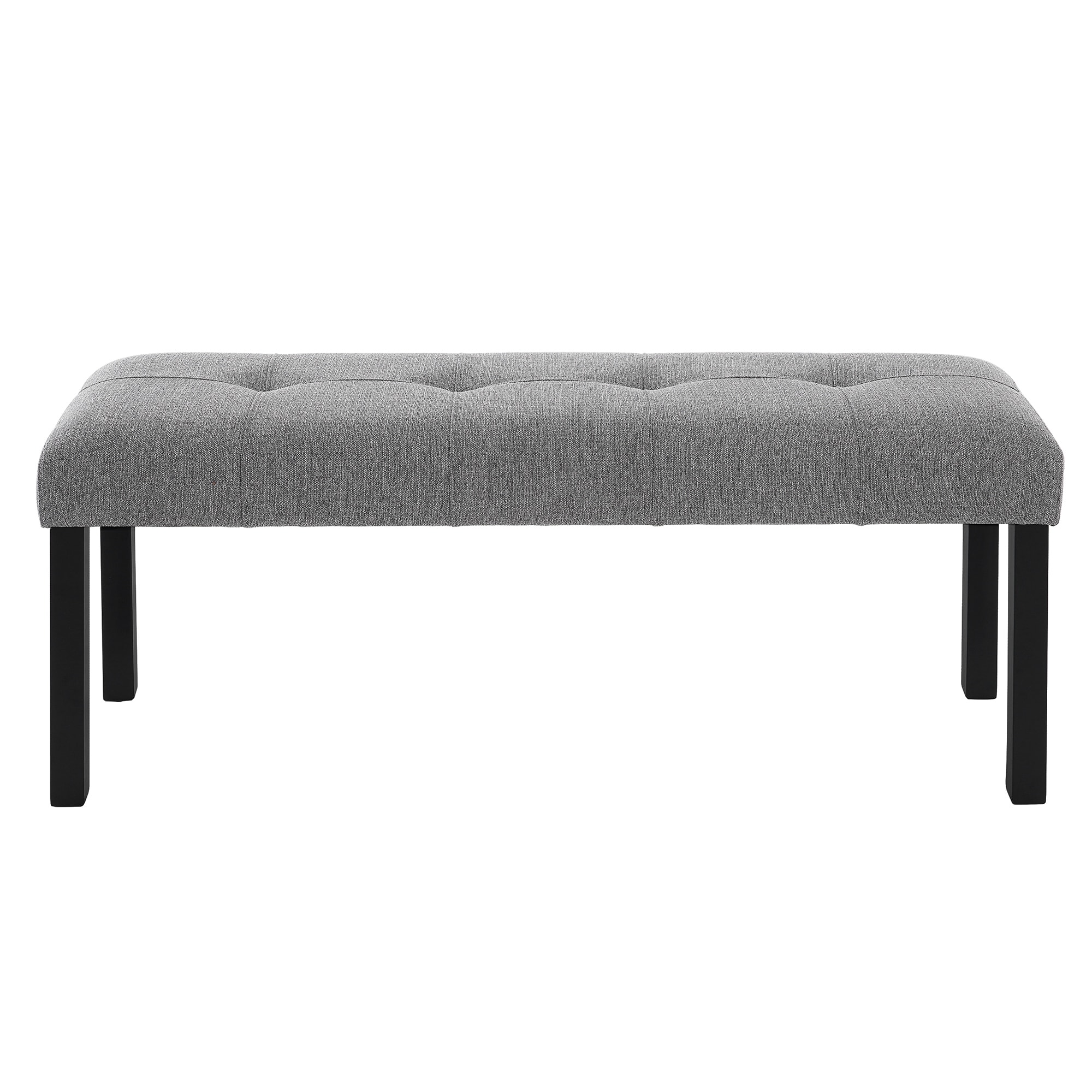Gray Dining Bench Window Bench Indoor Bench with Wood Legs, Rustic Footrest Bench Vanity Bench Leisure Bench