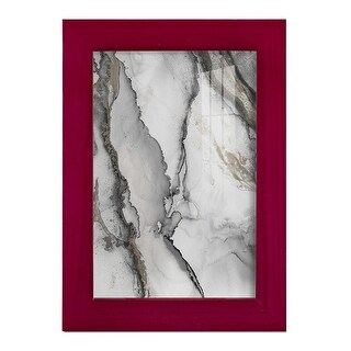 Abstract Ink Fantasy I -Framed Print w/glass-Cherry Red