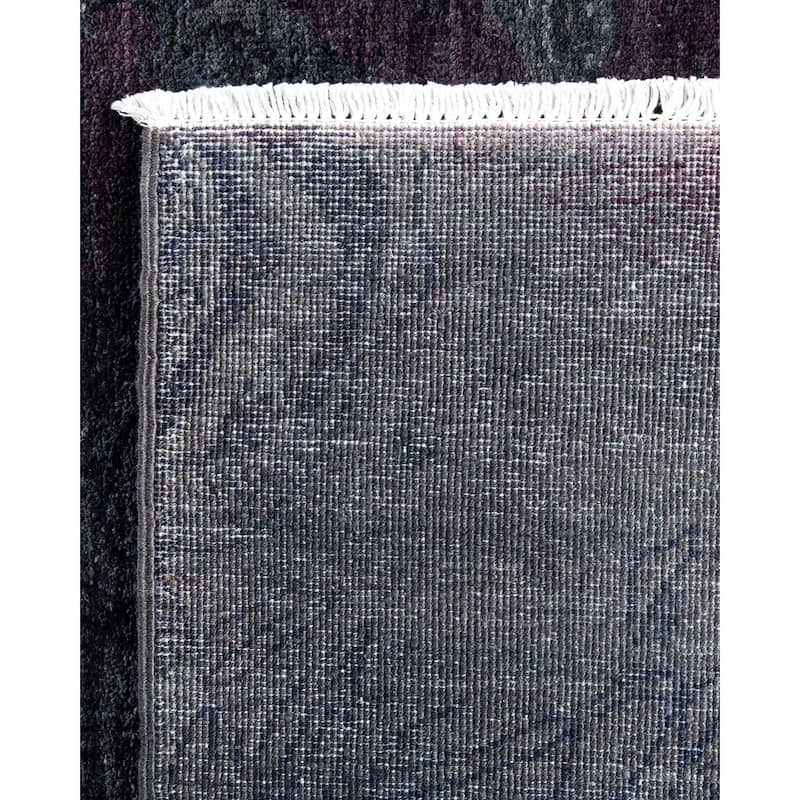 Vibrance One-of-a-Kind Hand-Knotted Area Rug - Gray, 5' 10" x 9' 1" - 5' 10" x 9' 1"