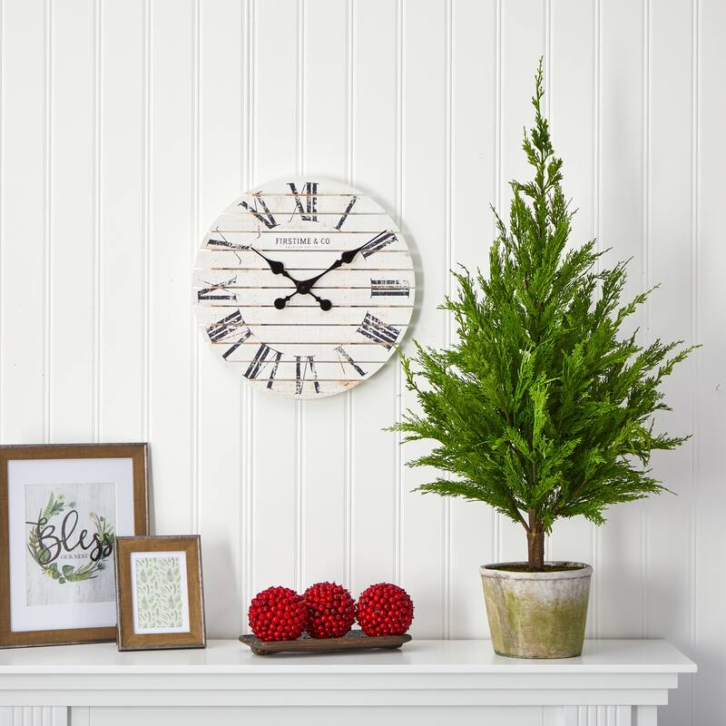 3.5’ Artificial Cedar Tree in Decorative Planter