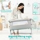 preview thumbnail 4 of 8, Gymax Portable Baby Bed Side Crib Height Adjustable W/ Music Box & - See Details