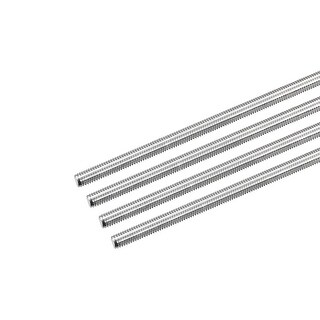 M4 X 500mm Fully Threaded Rods – 304 Stainless Steel, 0.7mm Pitch, 4-Pack For DIY, Machinery, Hanging