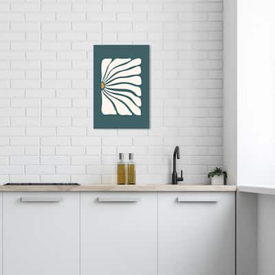 Wynwood Studio Canvas Floral and Botanical Hold my Daisy Green and Dark Green Modern & Contemporary Wall Art Canvas Print