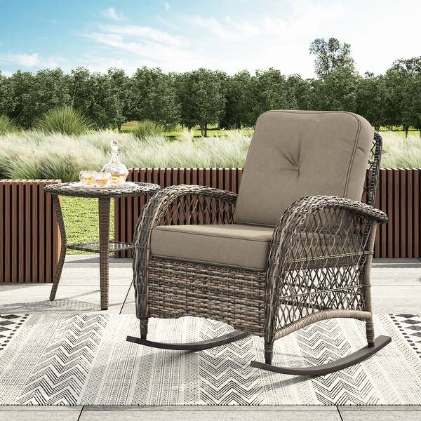 Corvus Salerno Outdoor Hand Woven Resin Wicker Rocking Chair Overstock 21481356 Brown New and used items, cars, real estate, jobs, services, vacation rentals and more virtually anywhere in ontario. corvus
