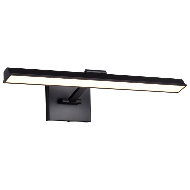 Hazel 2 Foot LED Picture Light 3 CCT Selectable Black Finish Acrylic Lens