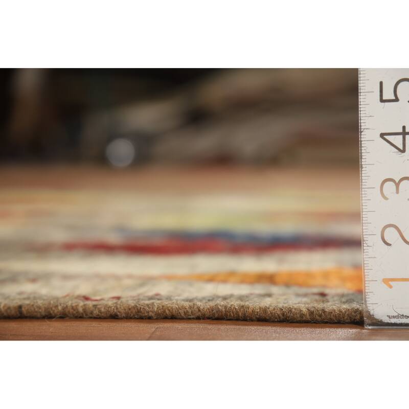 Trellis Geometric Moroccan Oriental Rug Hand-Knotted Wool Carpet - 5'0" x 6'7"