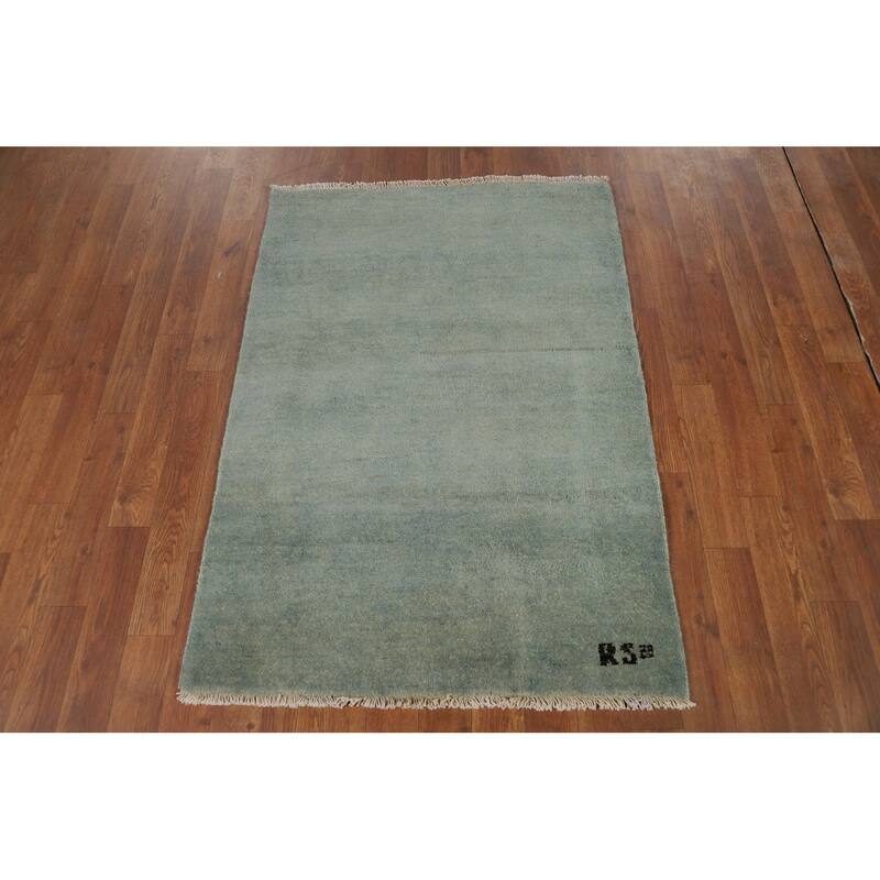 Gabbeh Modern Foyer Rug Handmade Bedroom Wool Carpet - 2'9"x 3'11"
