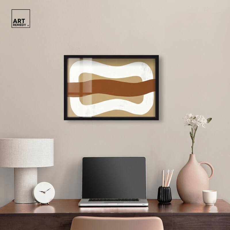Minimal Wavy I Shadowbox by Art Remedy