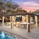 preview thumbnail 20 of 133, EROMMY Hardtop Gazebo,Outdoor Pergola with Double Roof & Netting & Curtains,Heavy Duty Canopy for Patio, Backyard, Pool party