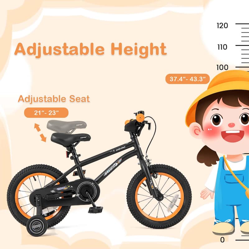 Costway 14/16/18-Inch Kid’s Bike for 4-7 Years Old with Adjustable - See Details