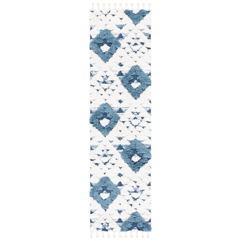 SAFAVIEH Moroccan Tassel Shag Kobi 2-inch Thick Rug
