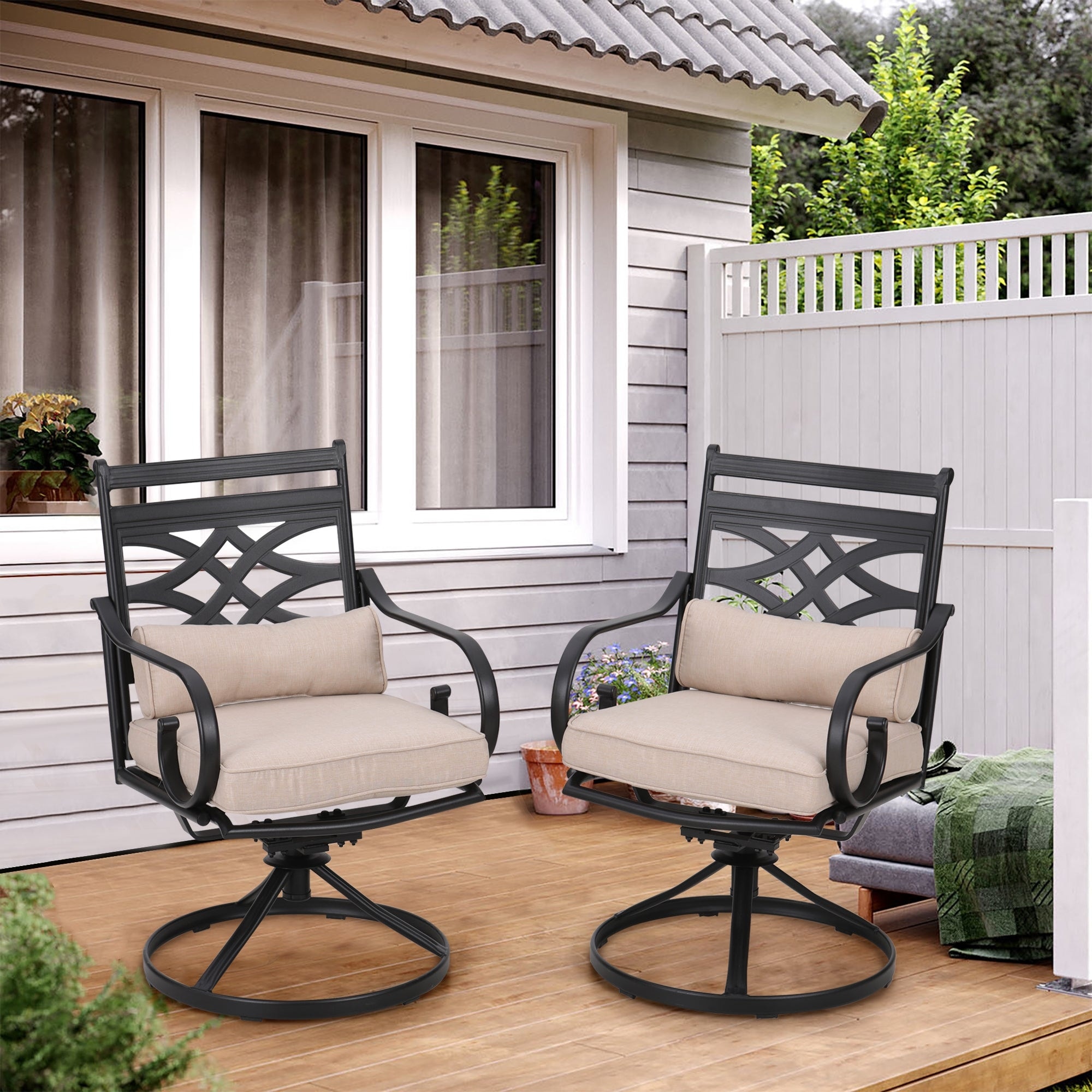 Iron rocker patio best sale chair