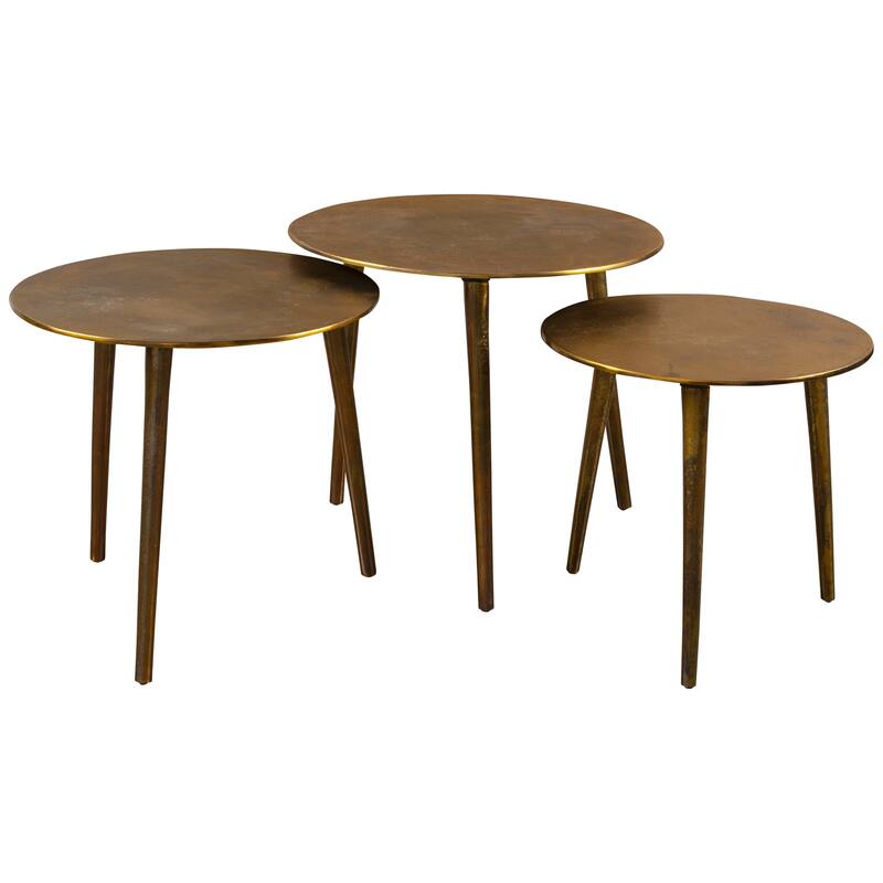Uttermost Kasai Gold Coffee Tables (Set of 3)